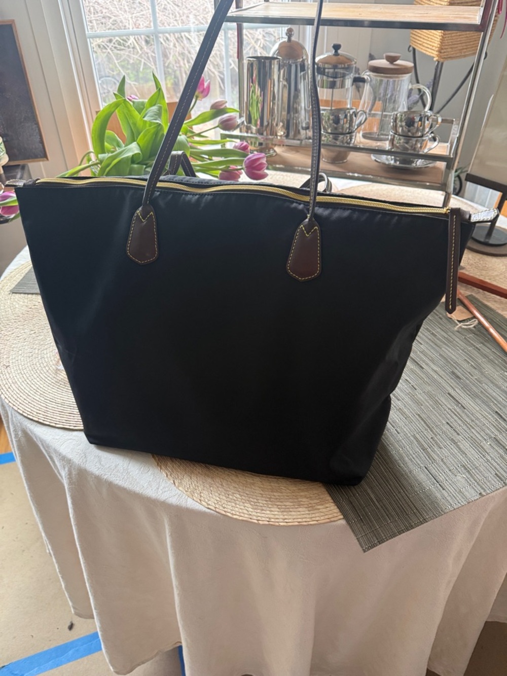 J McLaughlin nylon tote